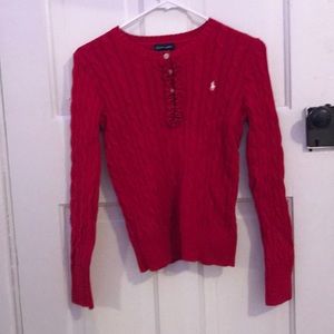 Red Ralph Lauren sweater